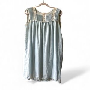 Sears Nightgown Lace Baby Blue Sz 36/Medium Lightweight Vintage 60’s